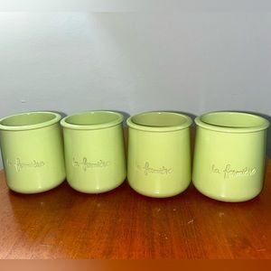 La Fermiere Pots in Spring Green (set of four)